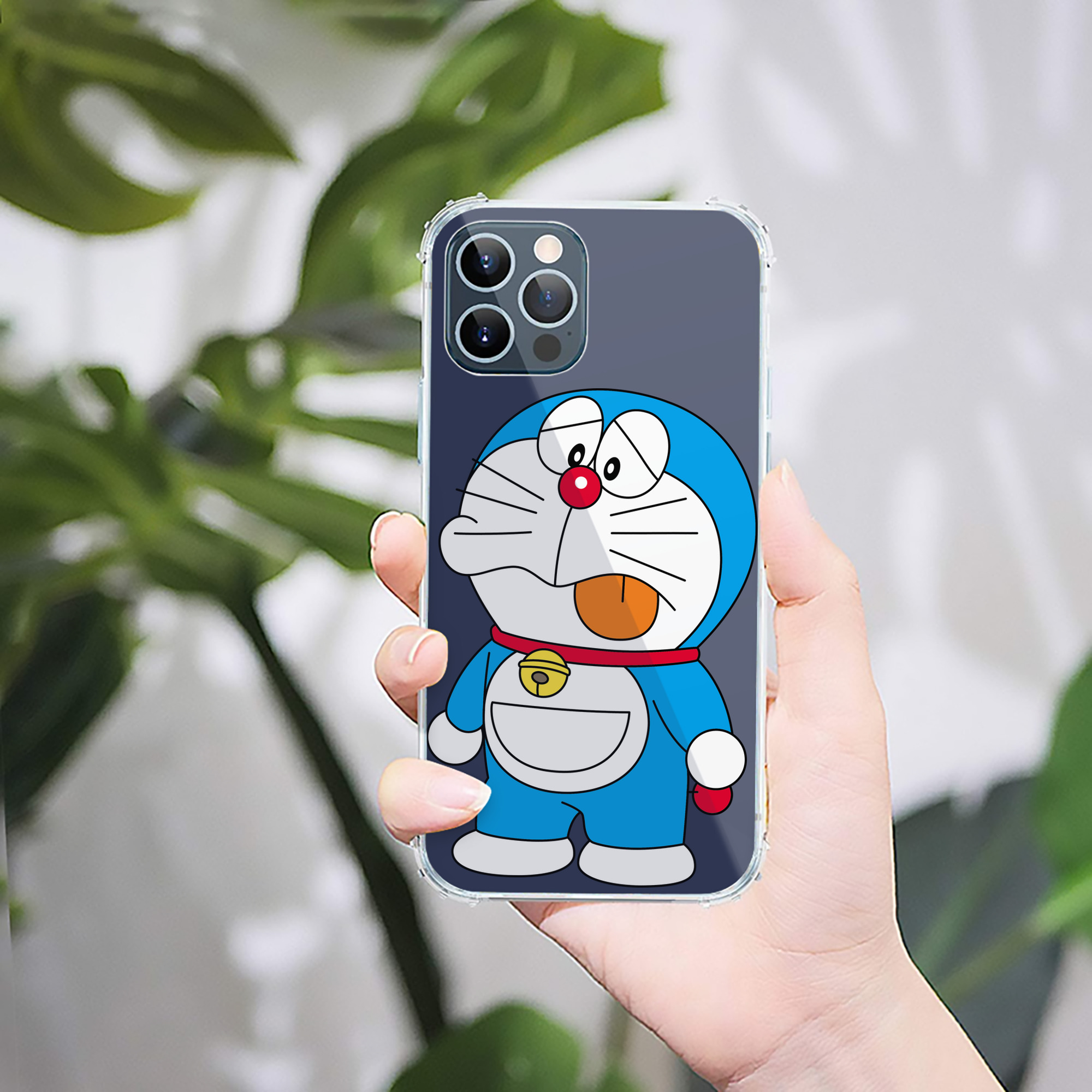 （画像用） ドラえもん Doraemon 【iPhone 12シリーズ対応】透明スマホケース（クリアソフトケース）